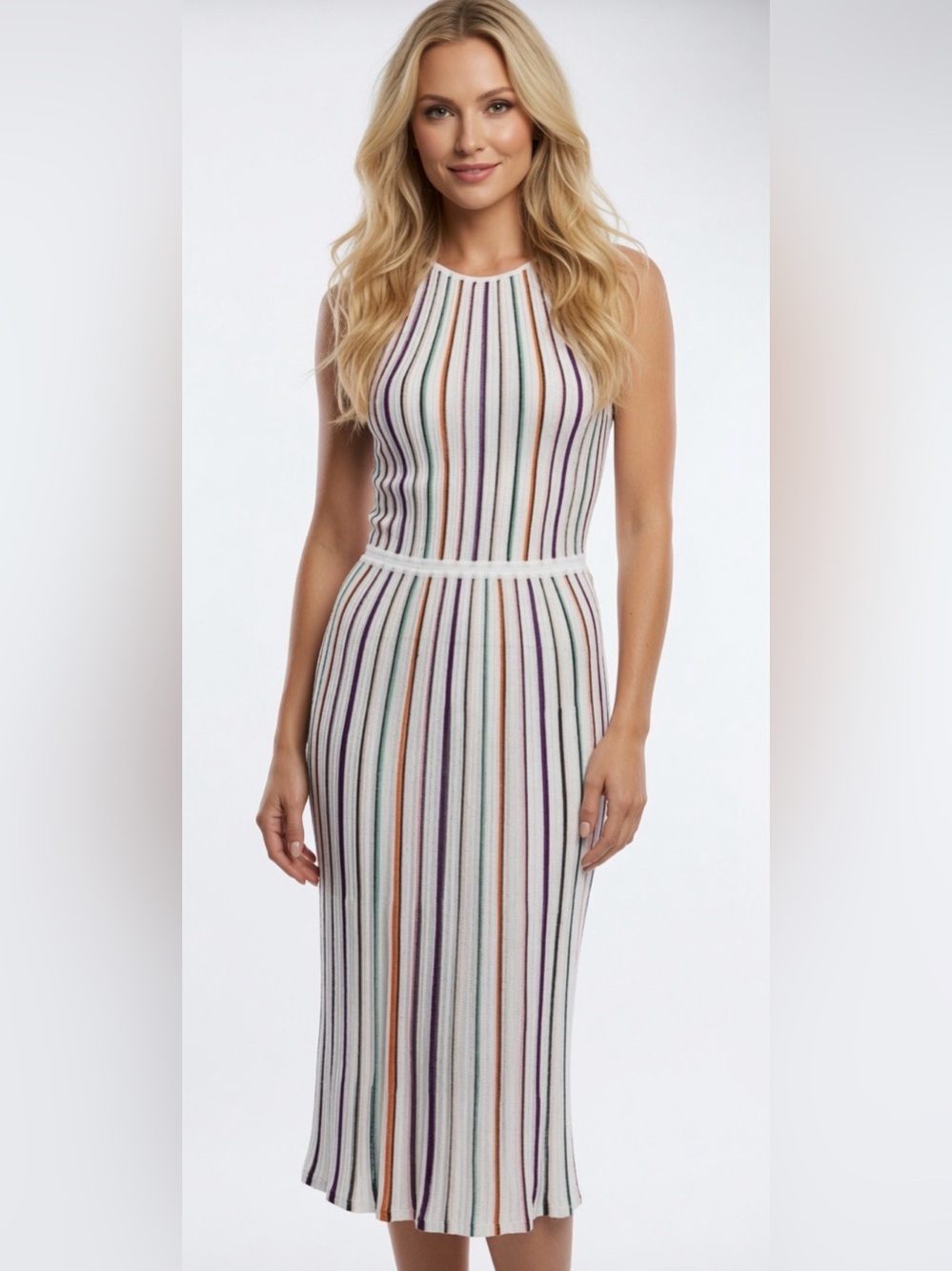 Missoni Multicolor Striped Midi Dress - Picture 1 of 4